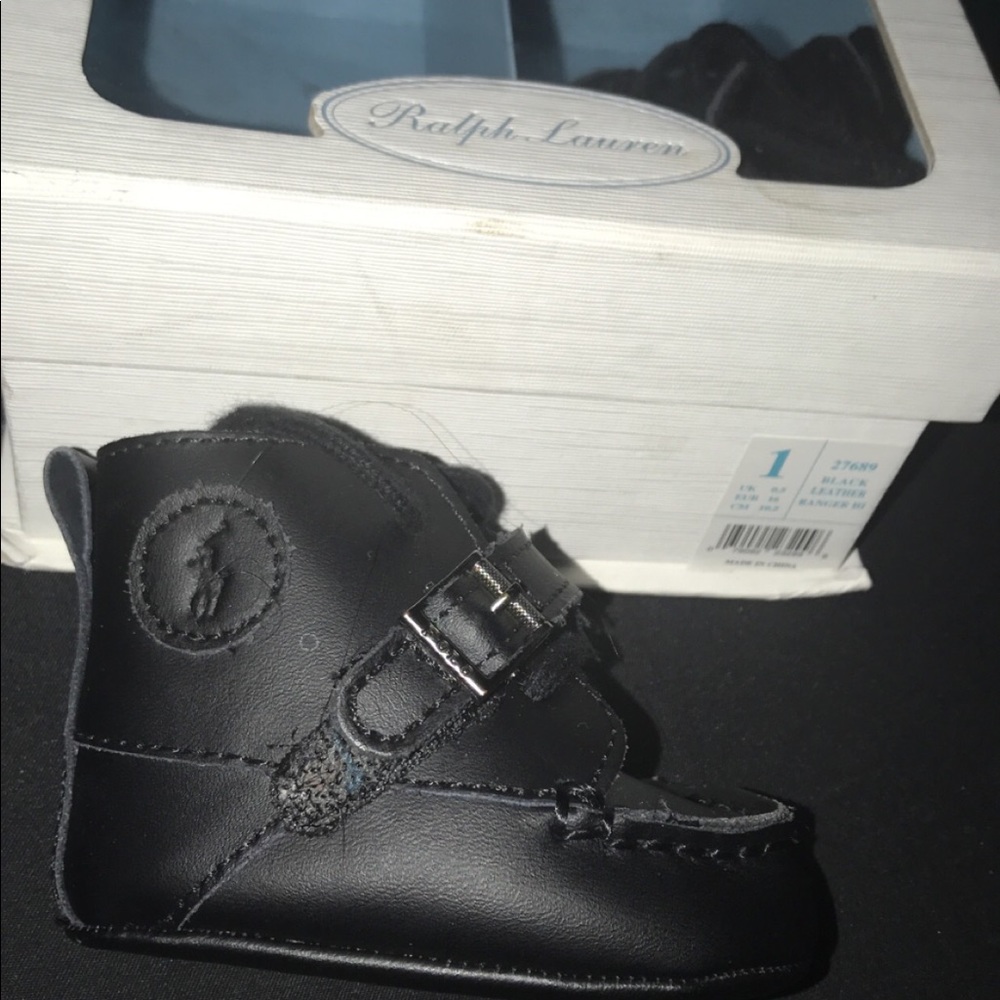 Ralph Lauren polo boots infant 1c